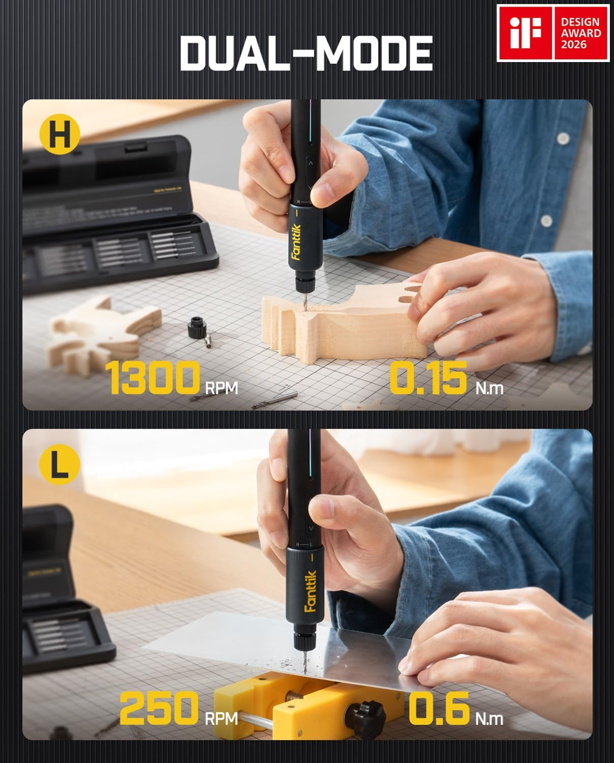 K2 Nano Mini Electric Drill, Precision Rotary Tool Kit | 20 Bits with Storage Ca