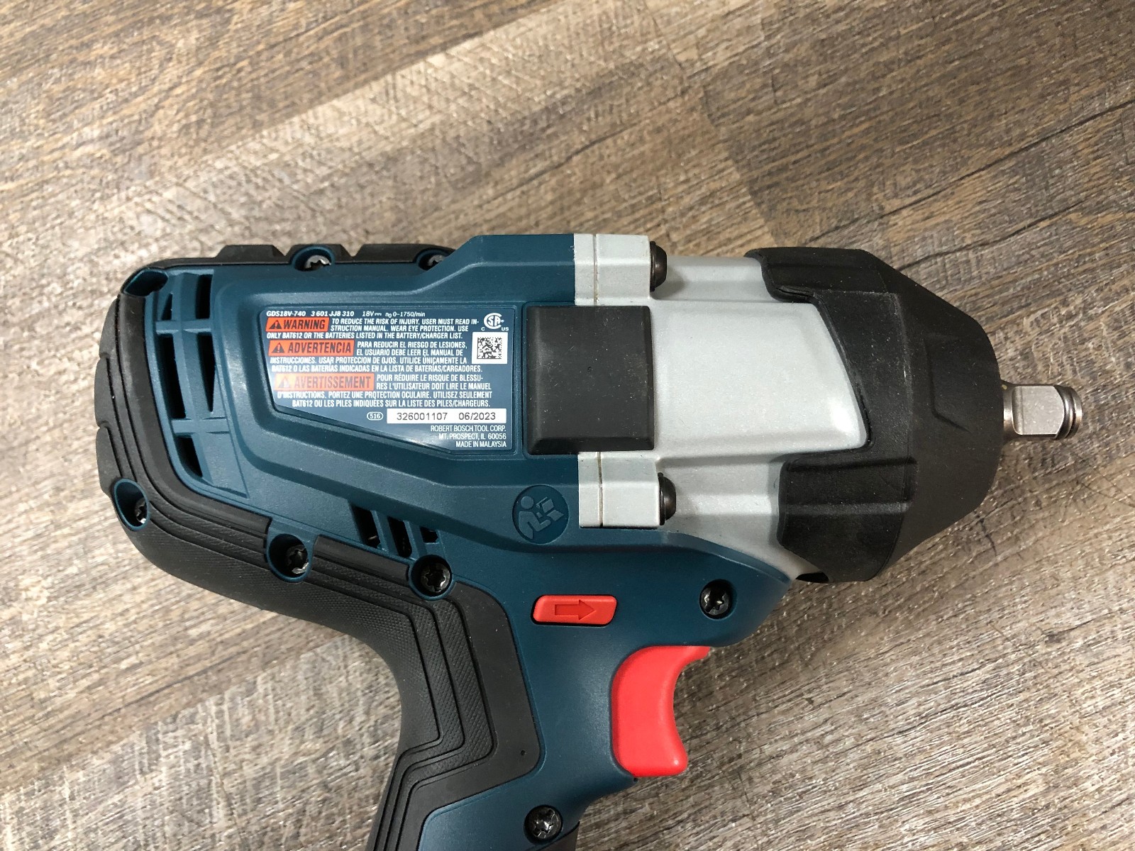 New BOSCH Profactor 1/2&Prime; Brushless Impact Wrench w Friction Ring GDS18V-740 Open