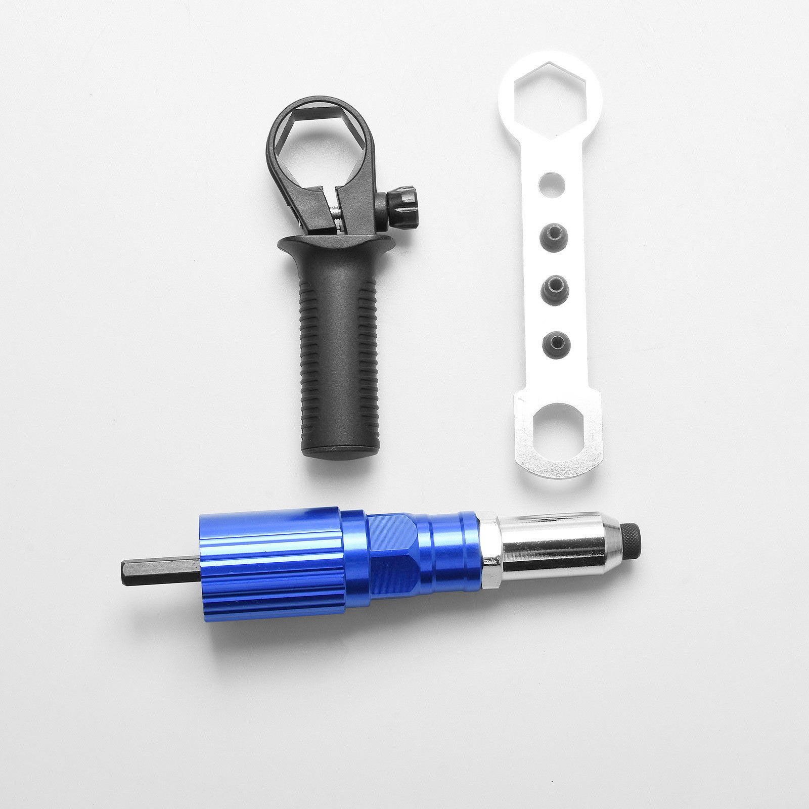 Drill to Rivet Conversion Electric Drill Rivet Gun Adapter 4 Sizes 1/4 Hex Shank