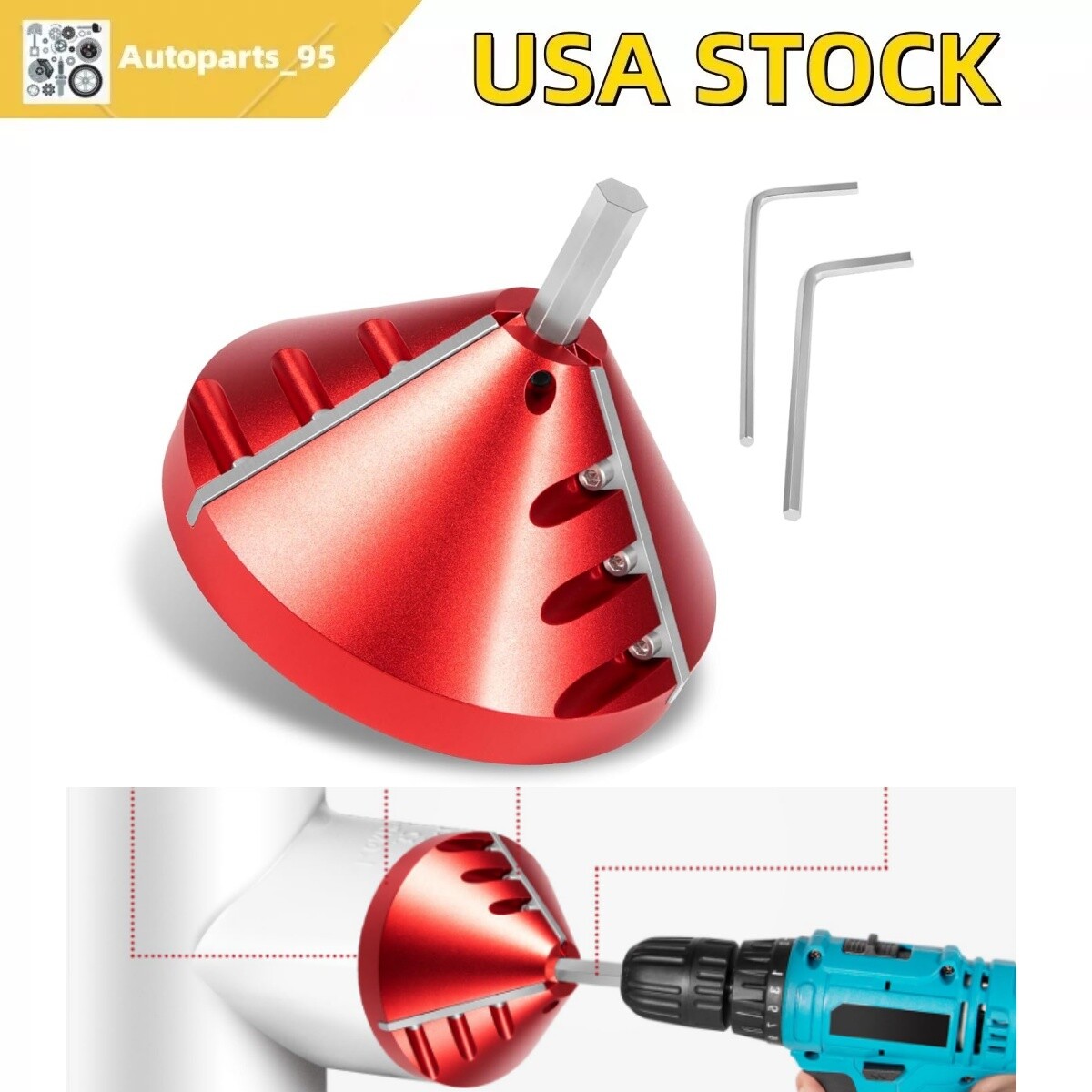 2 In 1 Inner- Outer PVC Deburring Tool CPVC ABS PP PE Pipe Chamfer Reamer Tools