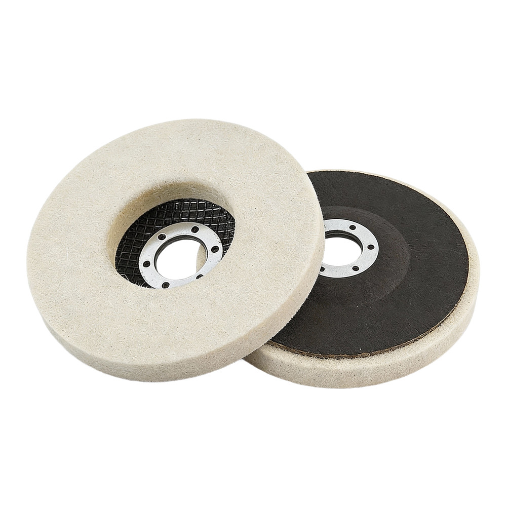 125mm Wool Buffing Wheel for Polishing Stainless Steel Copper Aluminum Brass