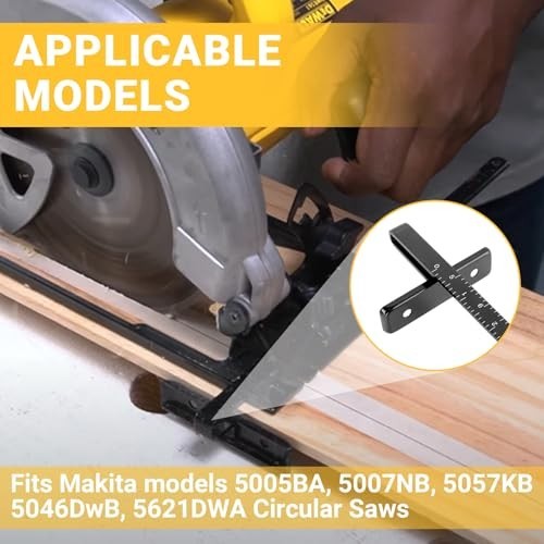 Circular Saw Guide Rip Fence Kit – Metal Rip Cut for 5005BA, 5007NB, 5057KB (2pc