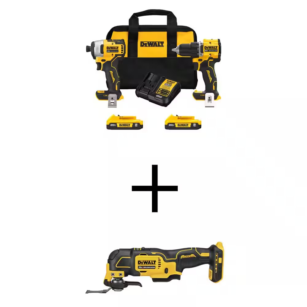 ATOMIC 20-Volt MAX Lithium-Ion Cordless Combo Kit (2-Tool) and ATOMIC Oscillatin