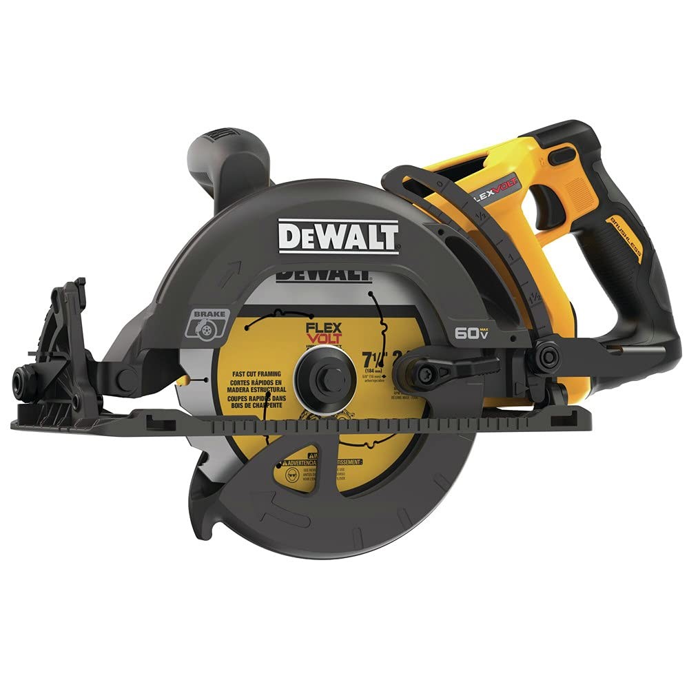 DEWALT FLEXVOLT 60V MAXx Circular Saw 7-1/4 Framing Tool Only DCS577B 7-1/4-Inch