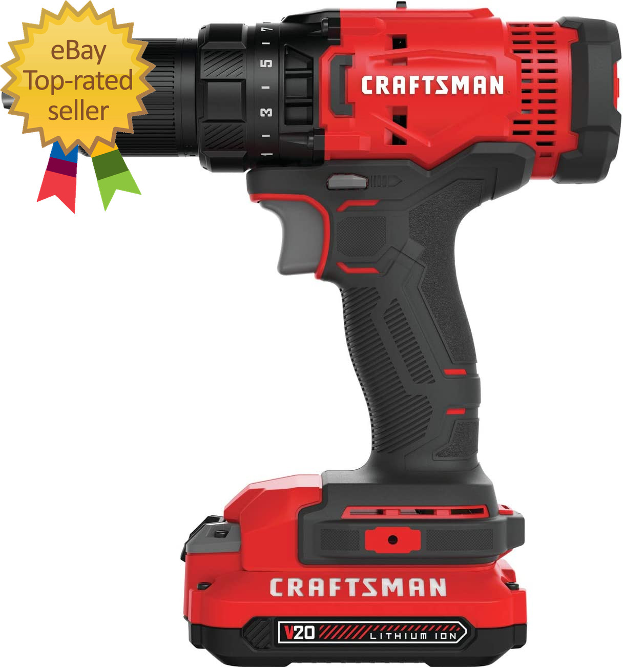 V20 Cordless Drill/Driver Kit, 1/2 Inch, Battery and Charger Included (CMCD700C1