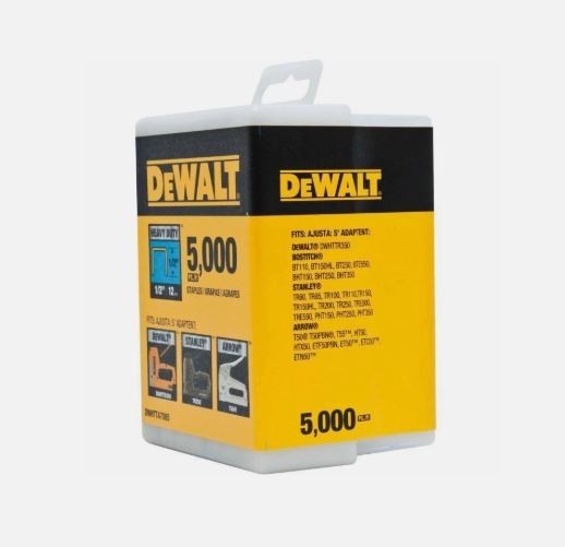 DeWalt 1/2&Prime; Narrow Crown Staples 5000 Pk 13mm Heavy Duty DWHTTA7085 New