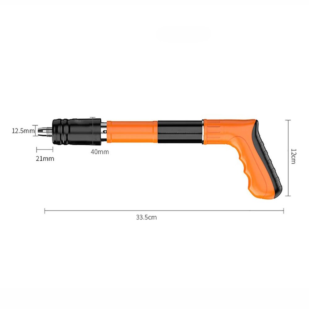 Powerful Concrete Nail Gun Air Nailer Nail Wall Fastening Tool 50PCS Round Nails