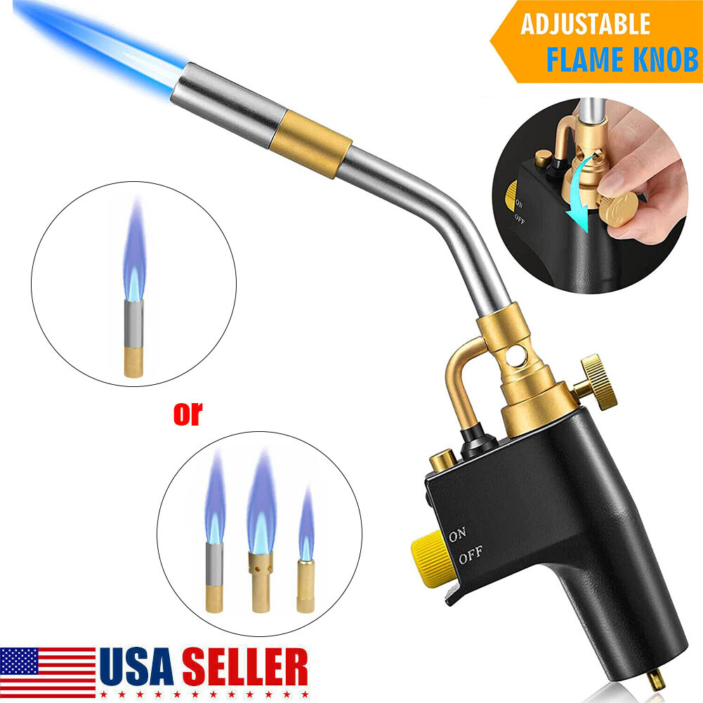 Mapp Propane Torch Head Trigger Start Welding Brazing Torch Soldering for TS8000