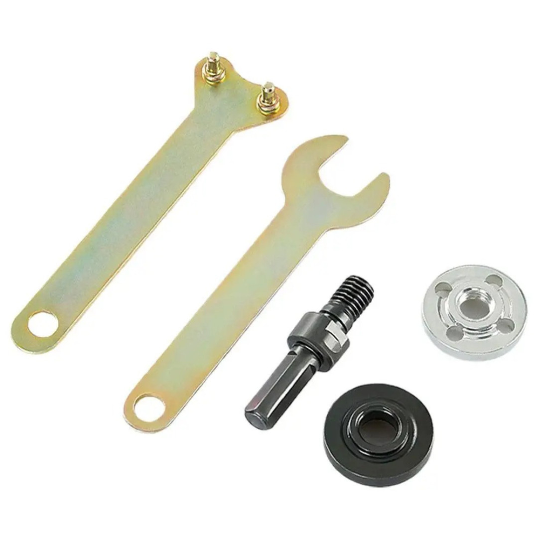 10mm 5Pcs Drill to Angle Grinder Adapter Set – Variable Rod Converter Tools