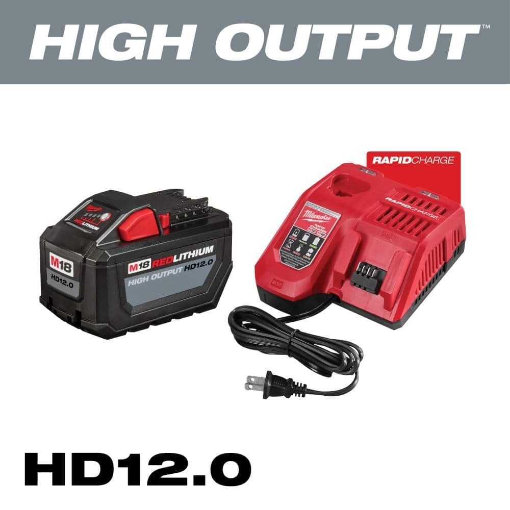 Milwaukee M18 18-Volt Lithium-Ion High Output Battery Pack 12.0 Ah Starter Kit