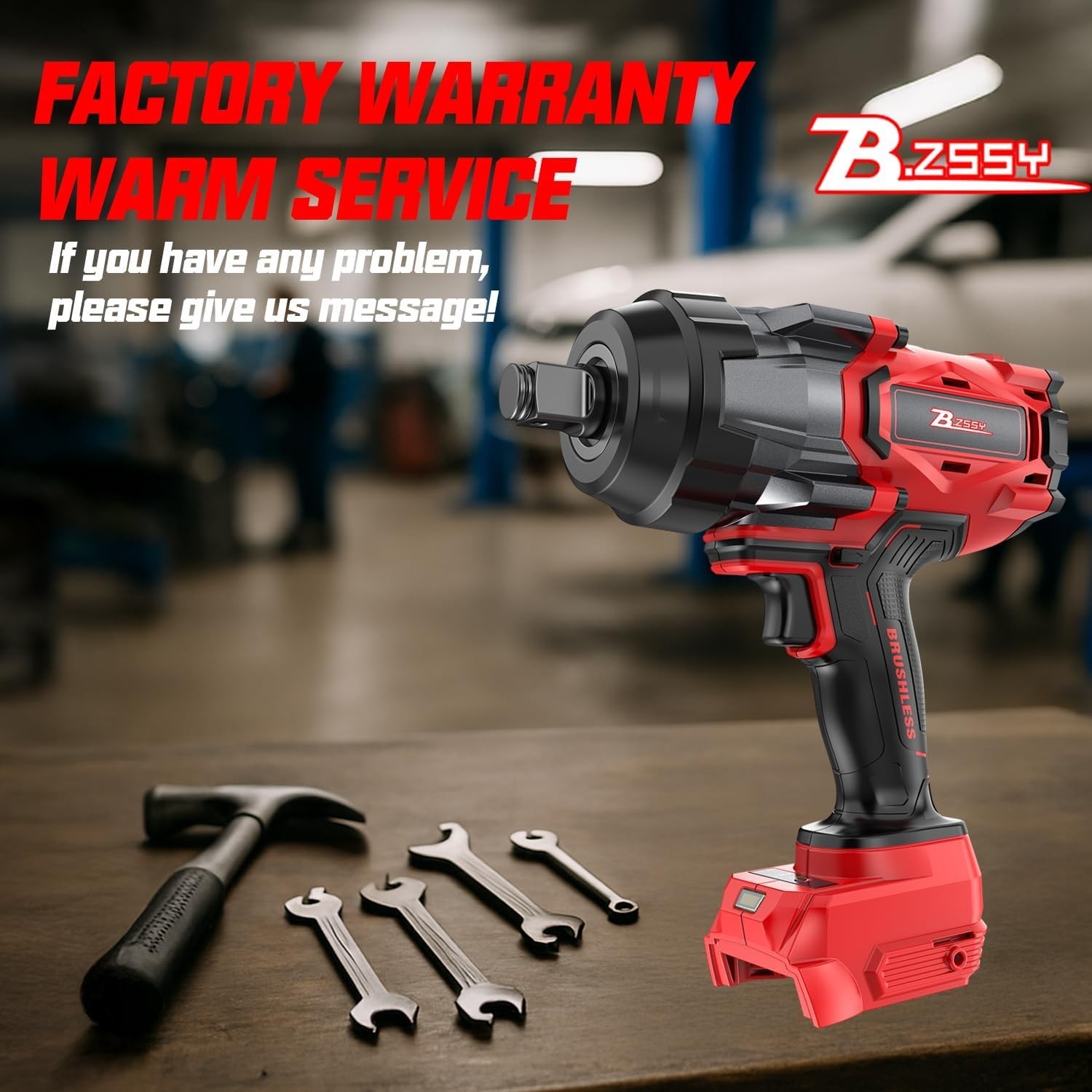 Cordless Impact Wrench Compatible with Milwaukee 18V Battery, 3/4 » 2000FT-LBS 2