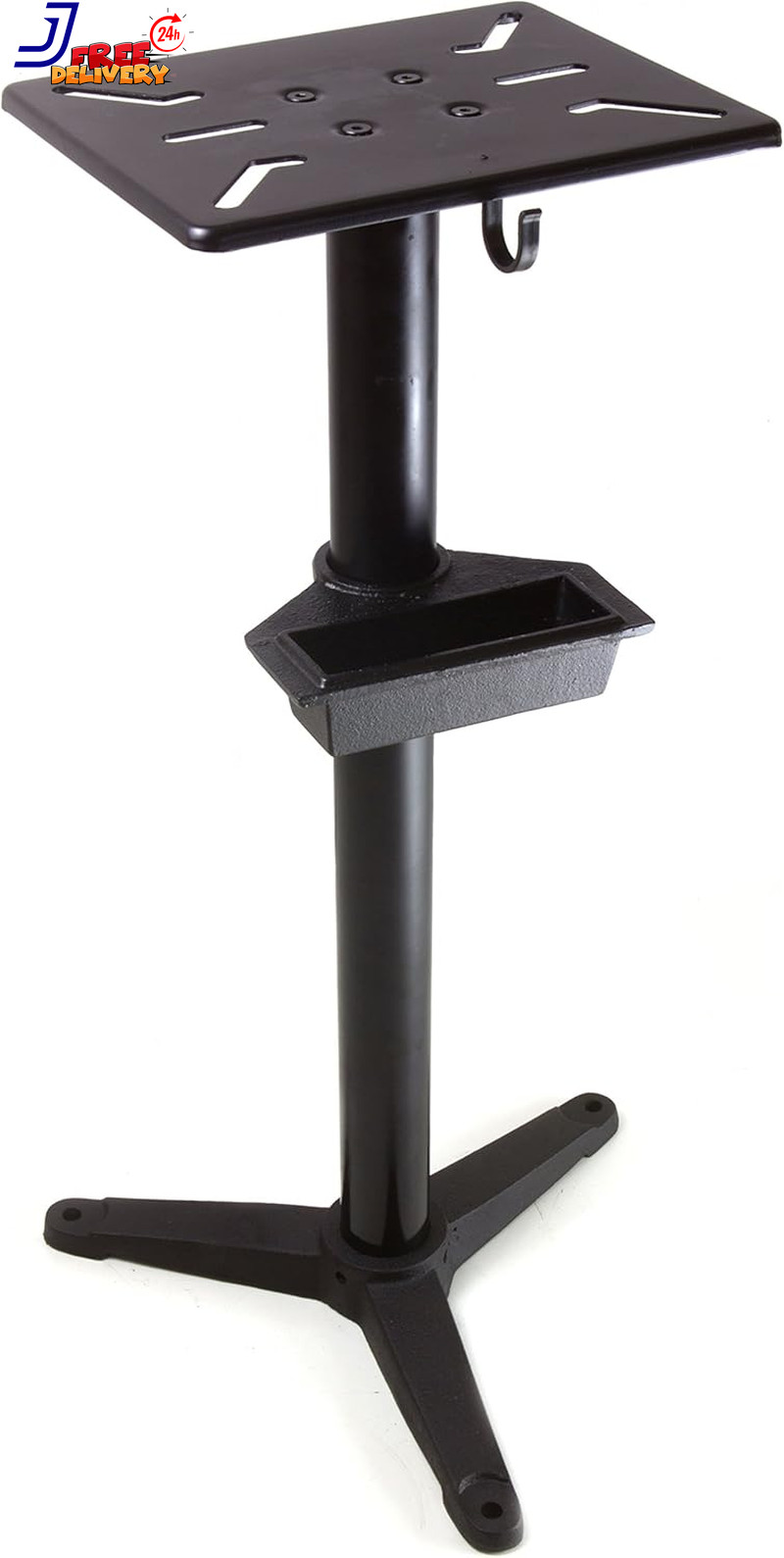 4288T Bench Grinder Stand 32 Inch with Water Pot Black US ONLY