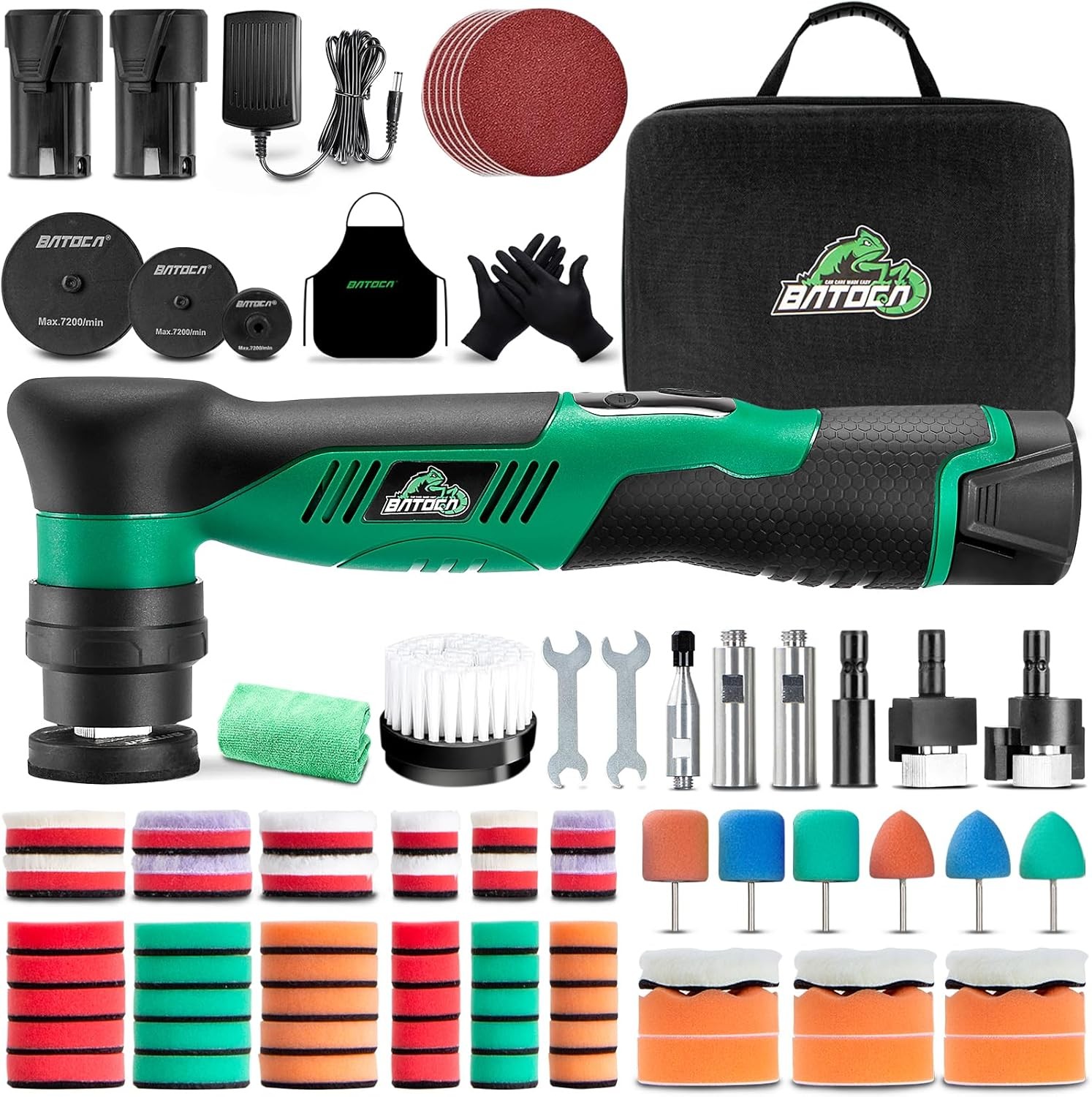 BATOCA S5 Cordless Car Buffer Polisher 6 Speeds 2000-5500RPM