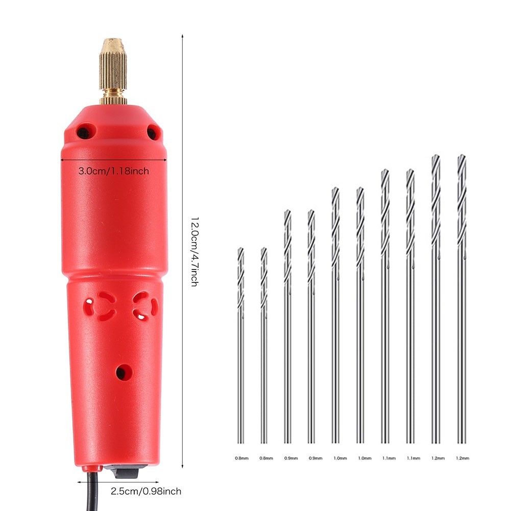 Compact and Reliable Electric Drill for Polymer Pendant Making USB Powered