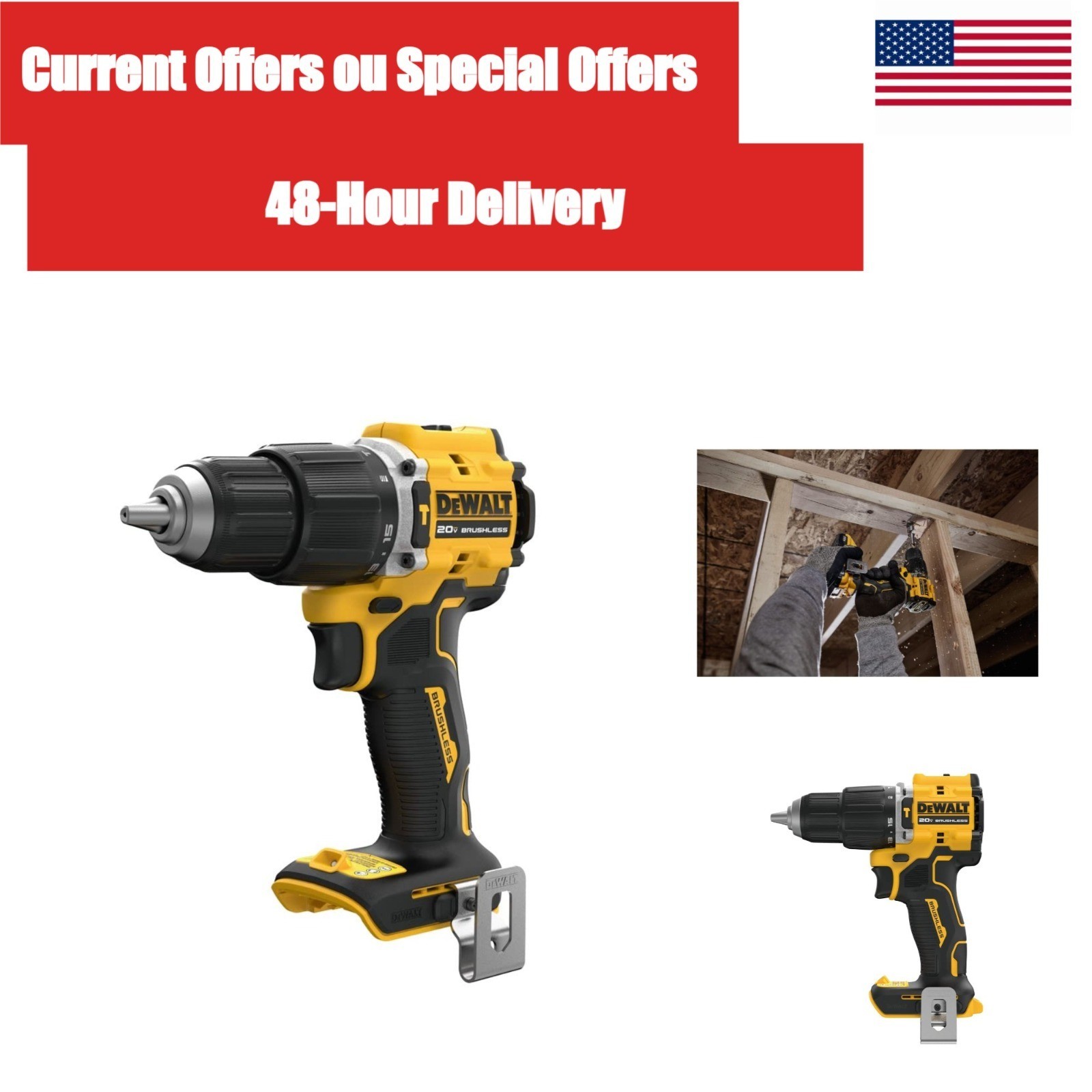 DEWALT DCD799B 20V MAX Brushless Cordless Hammer Drill Tool Only