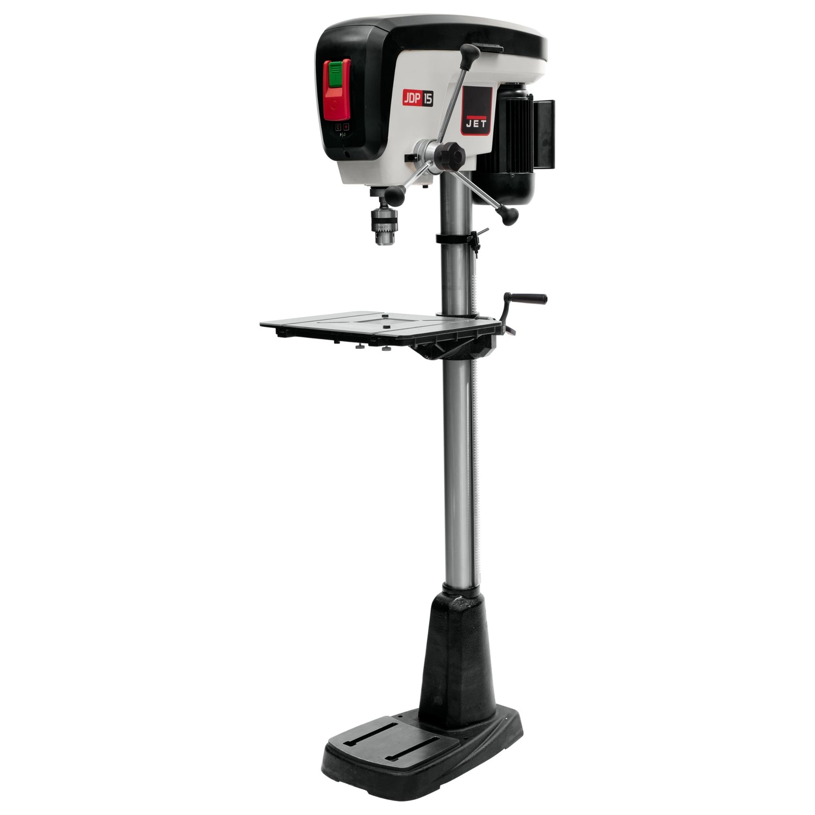 JET 15-Inch Floor Drill Press, 16 Speed, 3/4 HP, 115V 1Ph (Model JDP-15F)