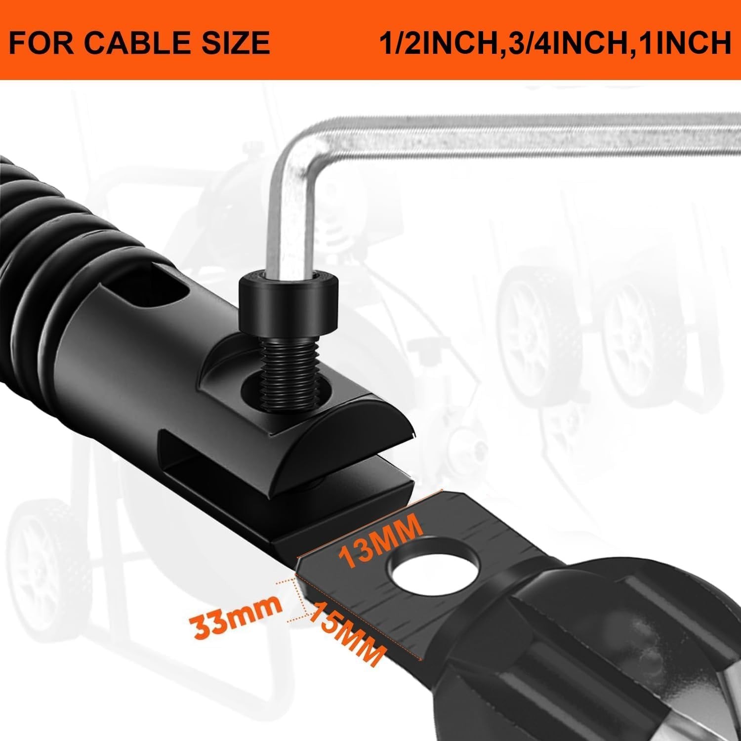 6-Blade 2” Drain Snake Attachment (Fits 1/2&Prime;-1&Prime; Sewer Snake Cables)–Heavy 2Inch