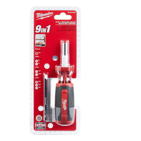 Milwaukee Tool 48-22-2132 9-In-1 Square Drive Multi-Bit Driver