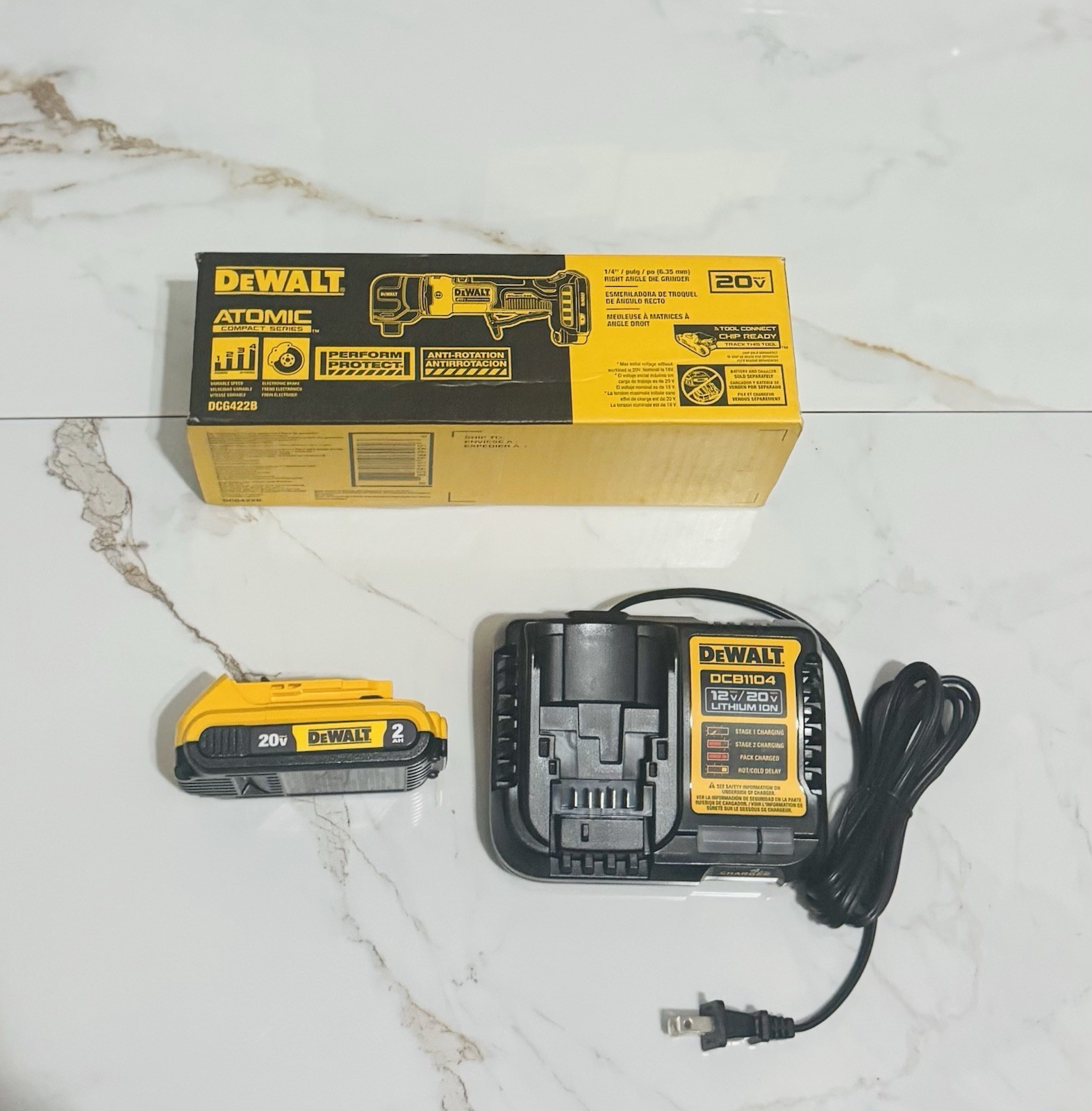 DeWalt Die Grinder W/ Paddle Atomic 20V 1/4” Brushless Tool Only DCG420B Kit