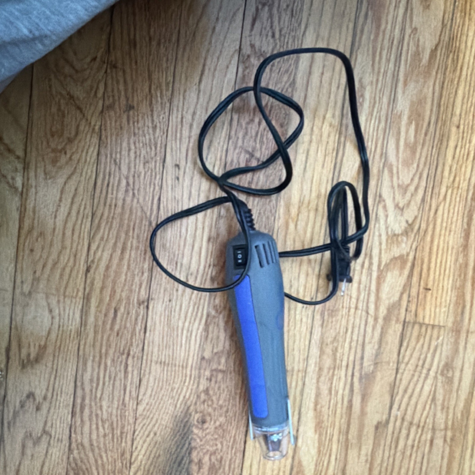 Gray and Blue Corded Electric Heat Gun