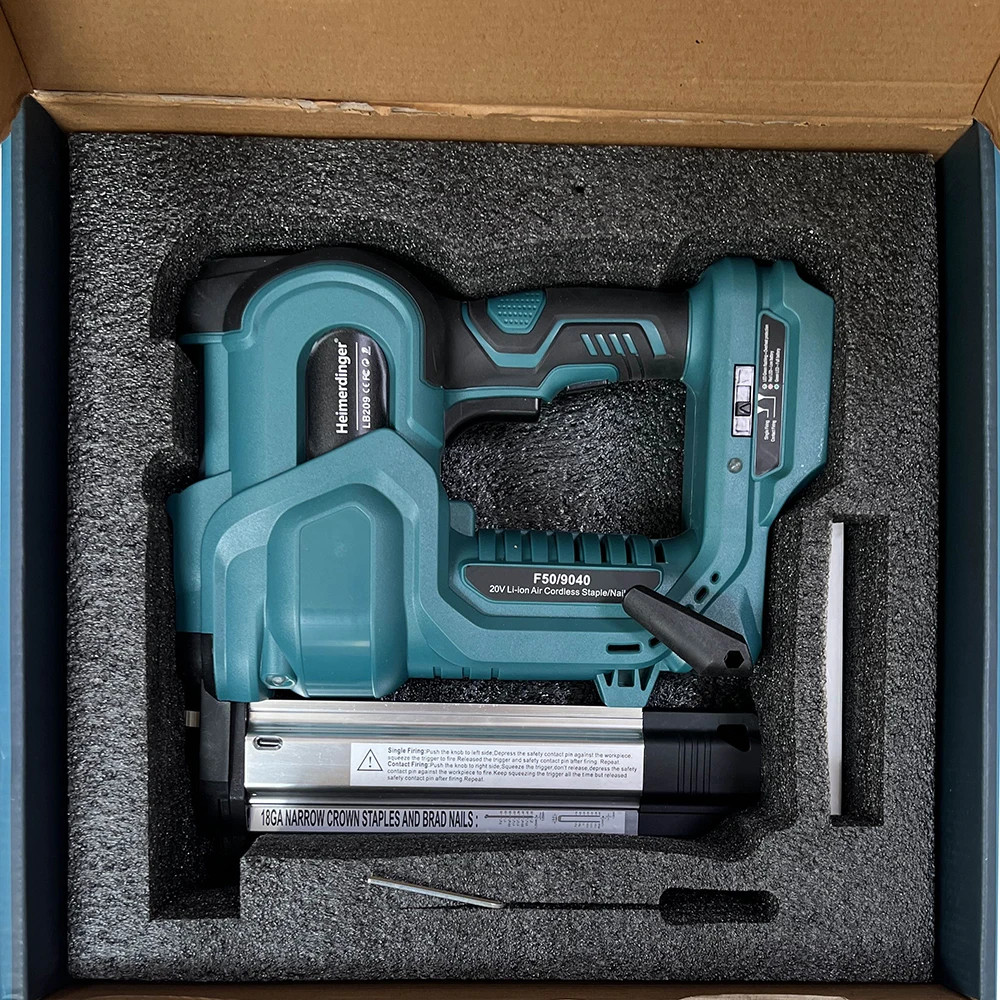 Cordless Nail Gun,18Ga 2 in 1 Nailer/Stapler Gun Compatible with Makita Battery,
