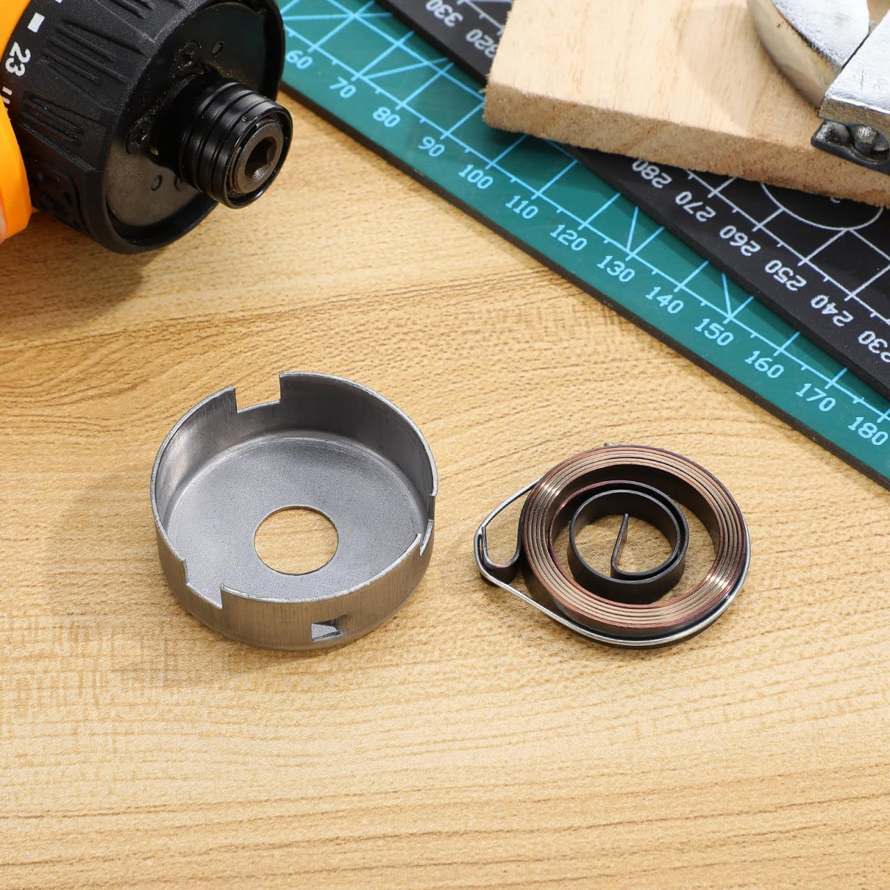 1 Set of Drill Press Replacement Return Spring Quill Spring Return Coil Spring A