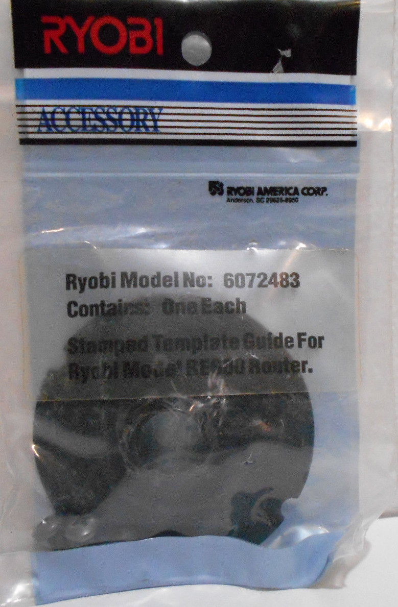 RYOBI 6072483 STAMPED ROUTER TEMPLATE GUIDE 607 2483