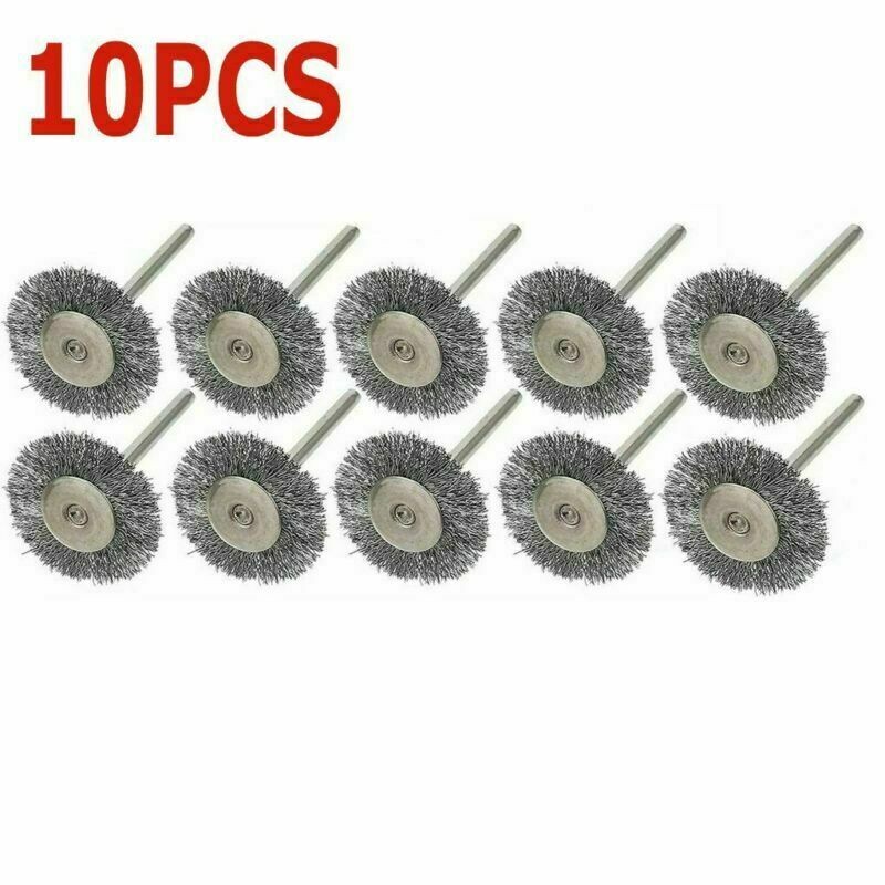 10/20/50Pcs Stainless Steel Wire Wheel Brush Cup For Grinder Dremel Rotary Tool