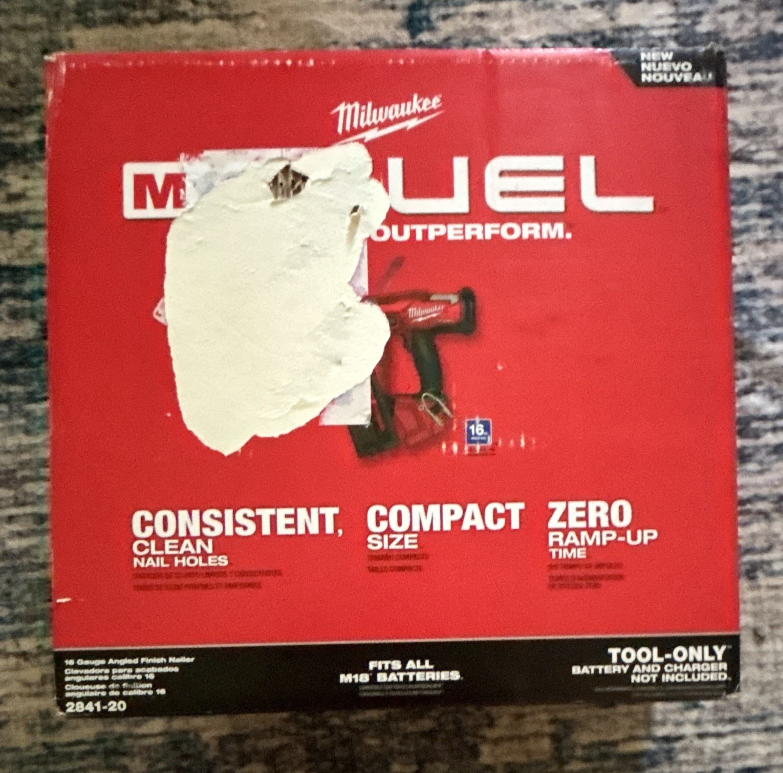 Milwaukee M18 FUEL 18V Cordless Li-Ion 16GA 20° Finish Nailer 2841-20