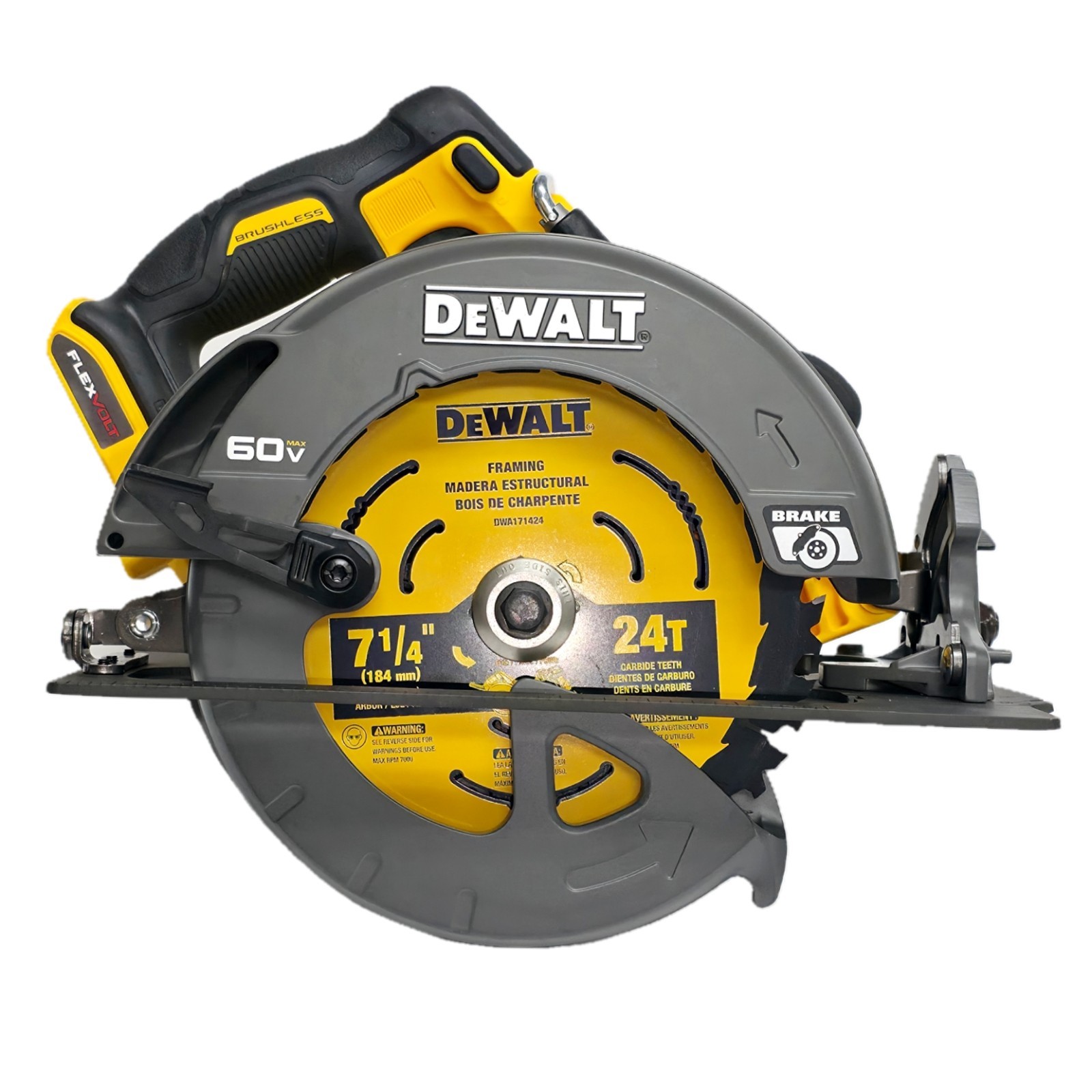 DeWalt DCS578B 60V MAX* 7-1/4 in. Brushless Circular Saw