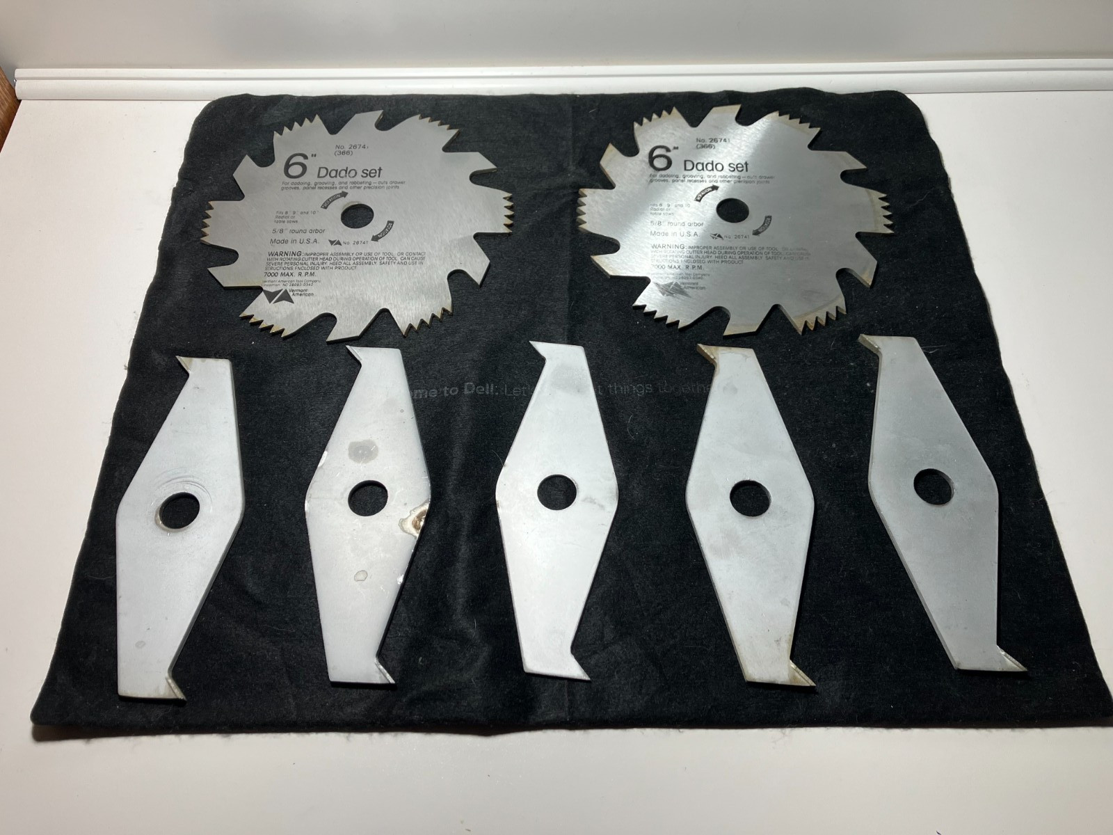 Vermont American 6&Prime; Stack Dado Set # 26741 Fits 8&Prime;, 9&Prime;, 10&Prime; Table/Radial Arm Saw