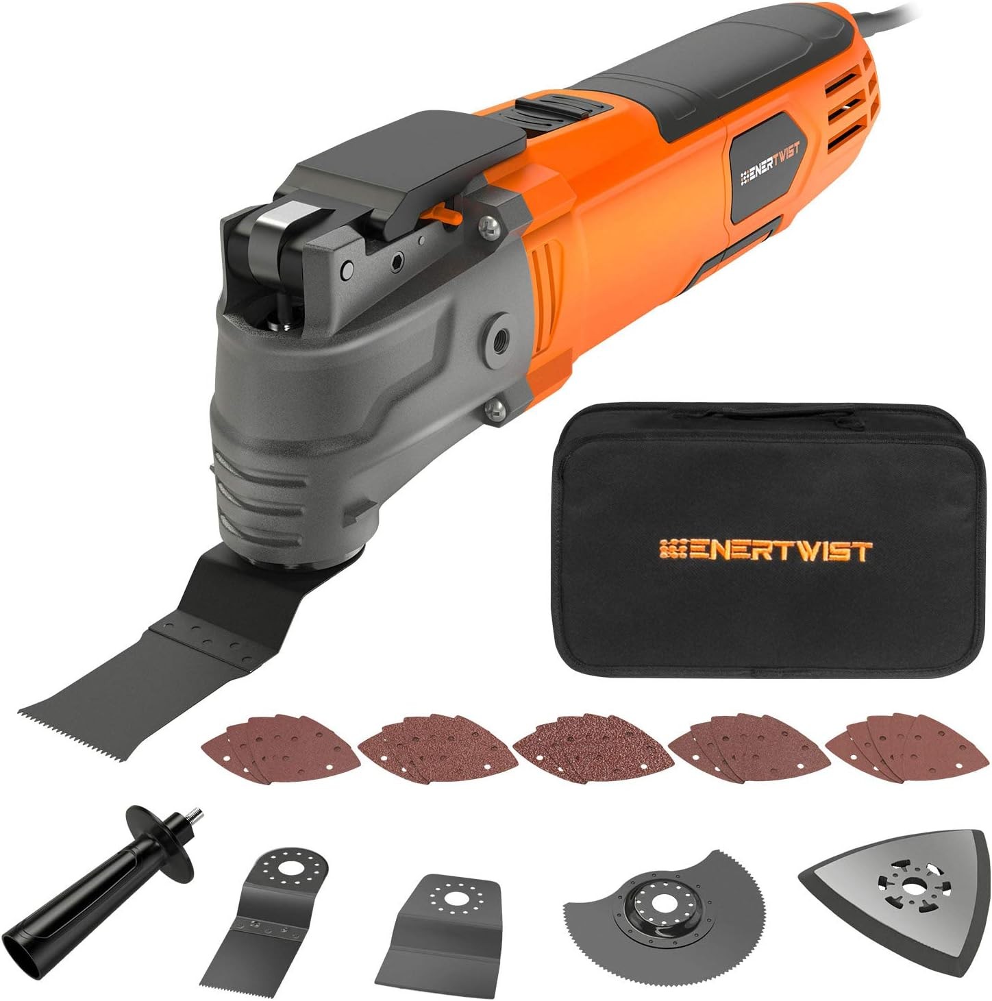 ENERTWIST Oscillating Tool, 4.2 Amp Oscillating Multitool Kit