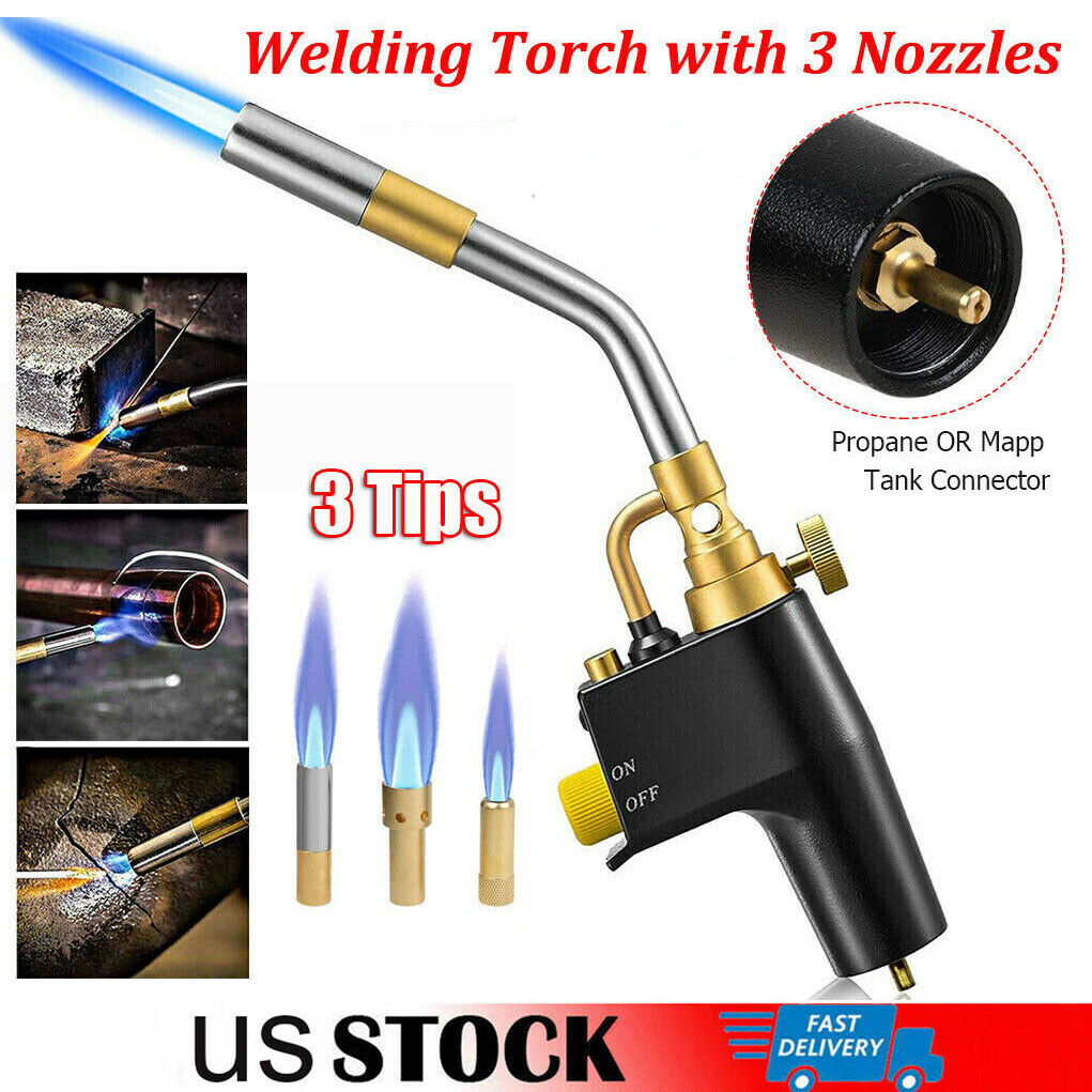 High Intensity Propane Torch Head Fuel by Propane, MAPP, MAP PRO,Turbo Torch Kit