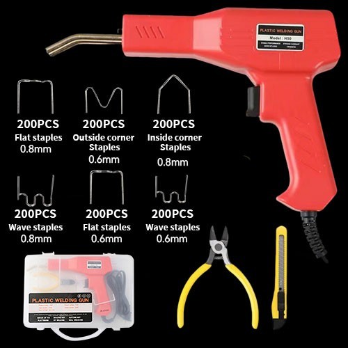 Professional 110V Hot Stapler Gun Plastic Welder Car Bumper Repair Welding Kit
