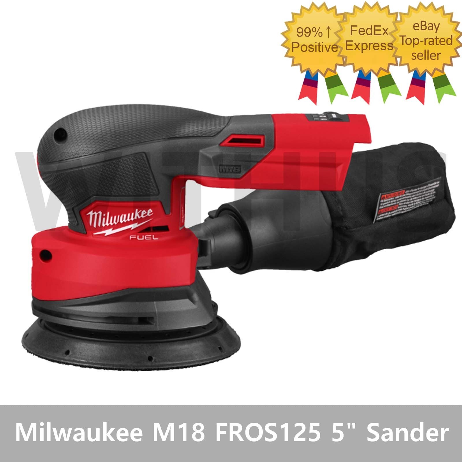 Milwaukee M18 FROS125 125mm 5&Prime; Random Orbit Sander Bare tool Body only_
