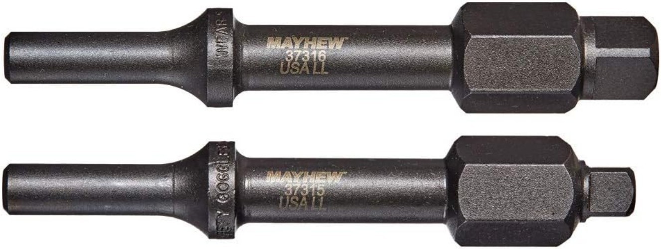 Pneumatic Bolt Breaker Set – 2-Piece Durable Tool Steel with Rust Resistance