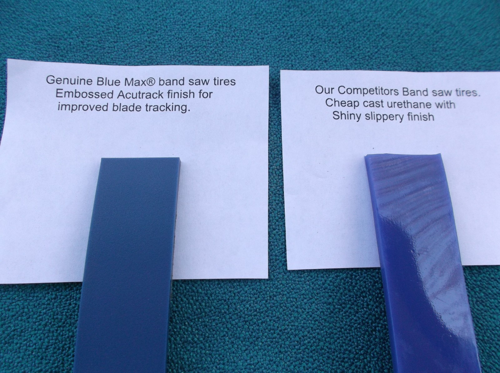 2 BLUE MAX ULTRA DUTY URETHANE BAND SAW TIRES FOR CANWOOD CWD 10-260 BAND SAW