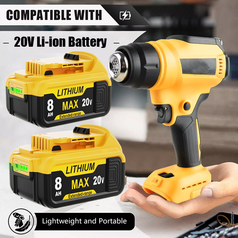 Heat Gun Hot Air Gun For Dewalt 20V 20 Volt Max Li-ion Battery DCB200-2 DCB204-2
