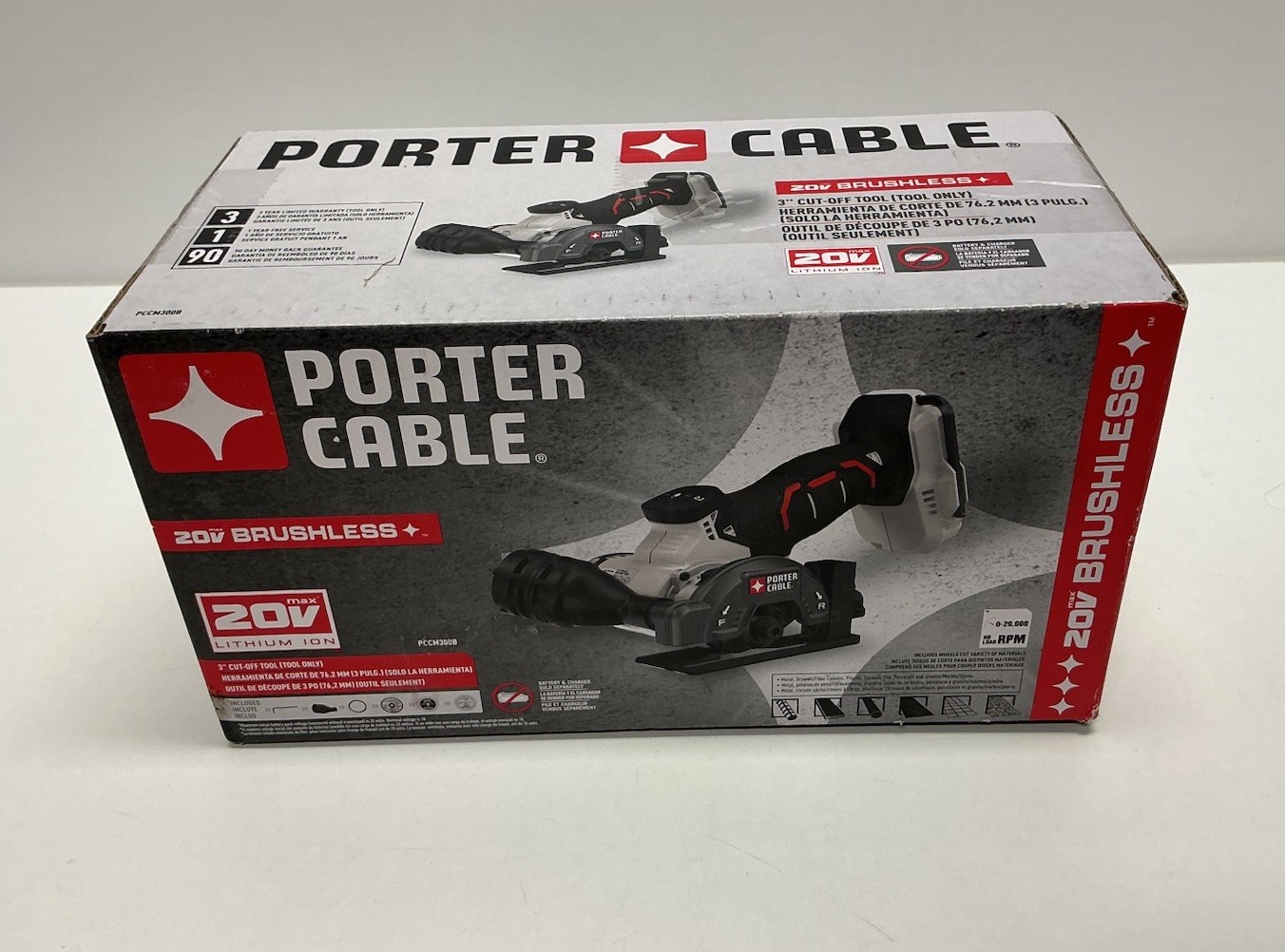 Porter-Cable PCCM300B 20V MAX Brushless 3-inch Cut-Off Tool (Tool Only)