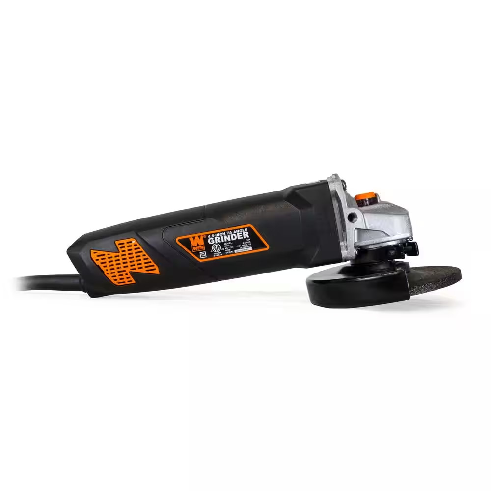NEW High-Power 7-Amp Angle Grinder – Compact 4-1/2&Prime; Design for Precision Work
