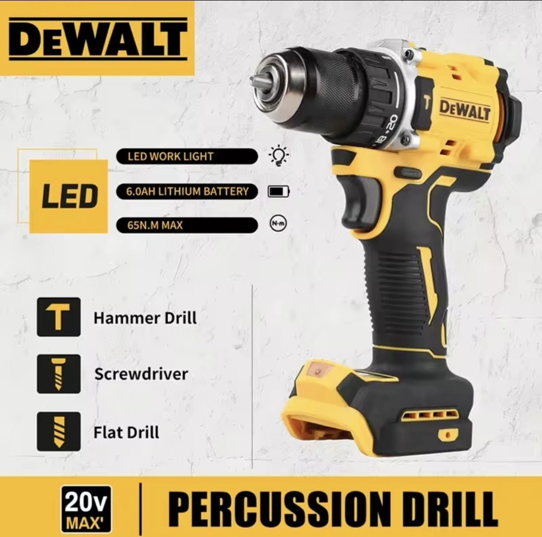 DEWALT DCD805 20V MAX Brushless Hammer Drill Impact Screwdriver Bare Tool Only