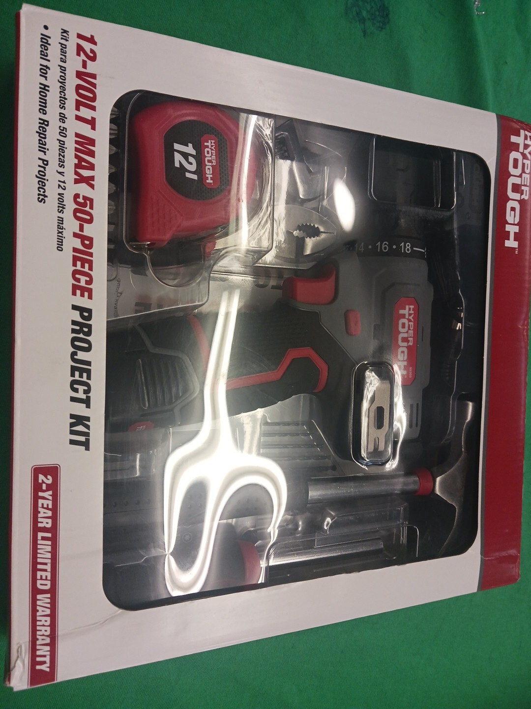 12V Max Lithium-Ion Cordless 3/8-inch Drill Driver 50-Piece Project Kit New