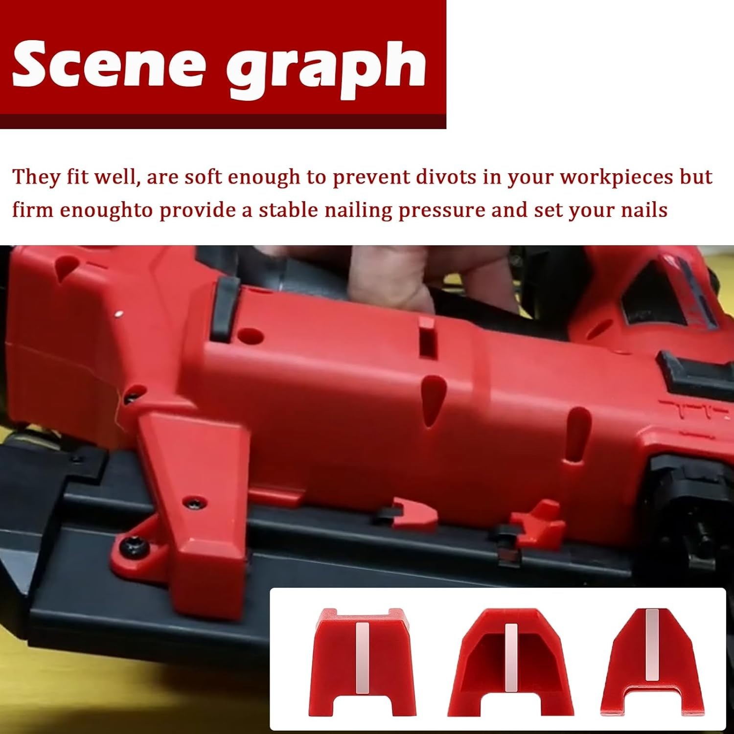12 pcs Set No Mar Tip Pad for Milwaukee M18 2746-20 Brad 18Ga Nailer Bit