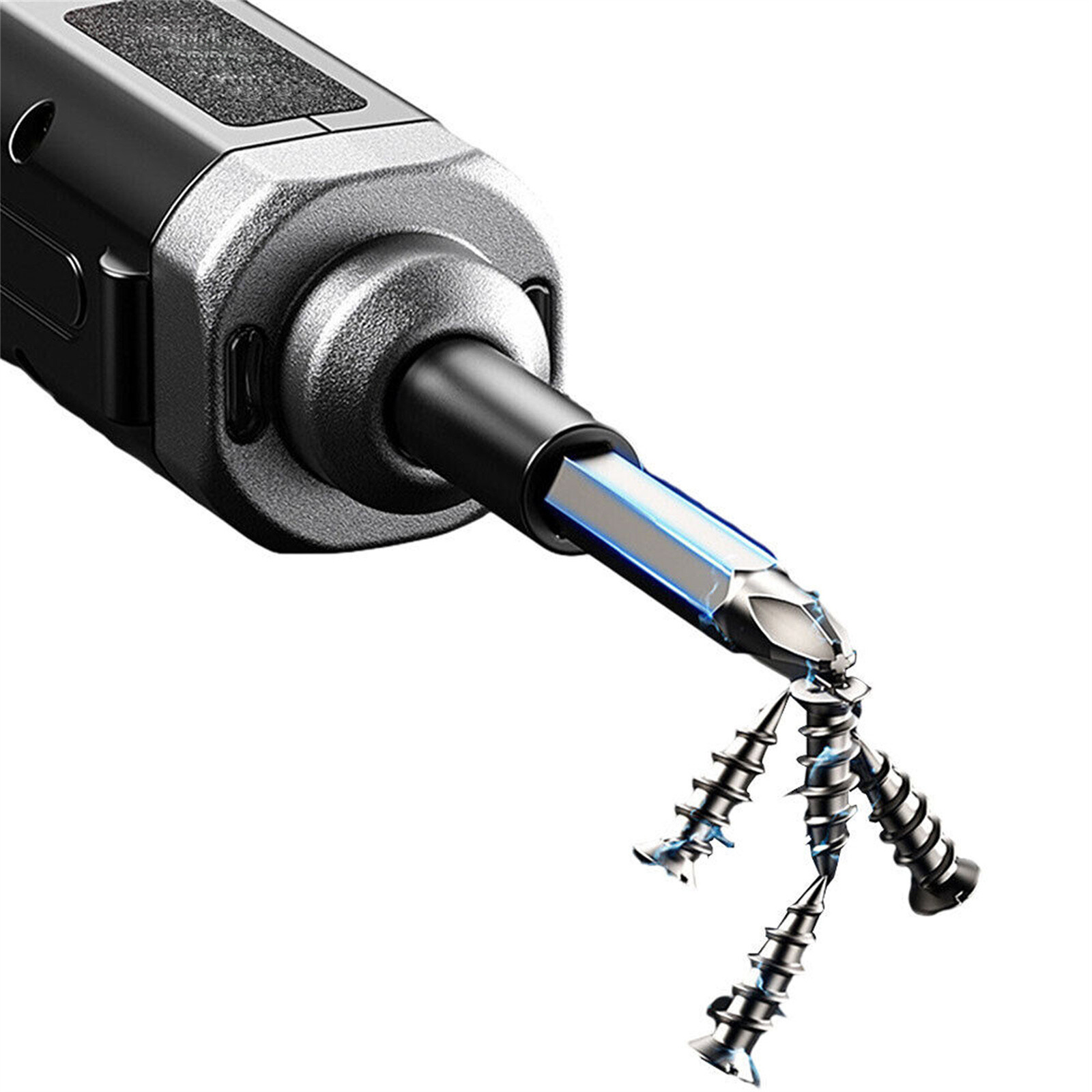 Mini Rechargeable Cordless USB Electric Screwdriver Drill Bits Kit Power Tool