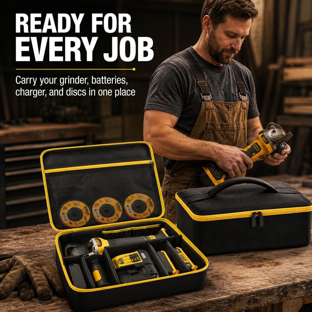 Bag Compatible with DEWALT 20V MAX* Angle Grinder Tool (DCG413B), Also Fit for F