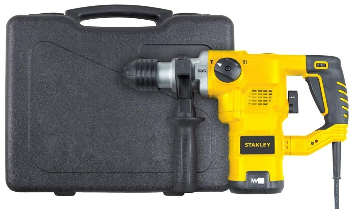 Stanley SDS Hammer L-Shape 3.5 1250 Watts-32mm + Plastic box