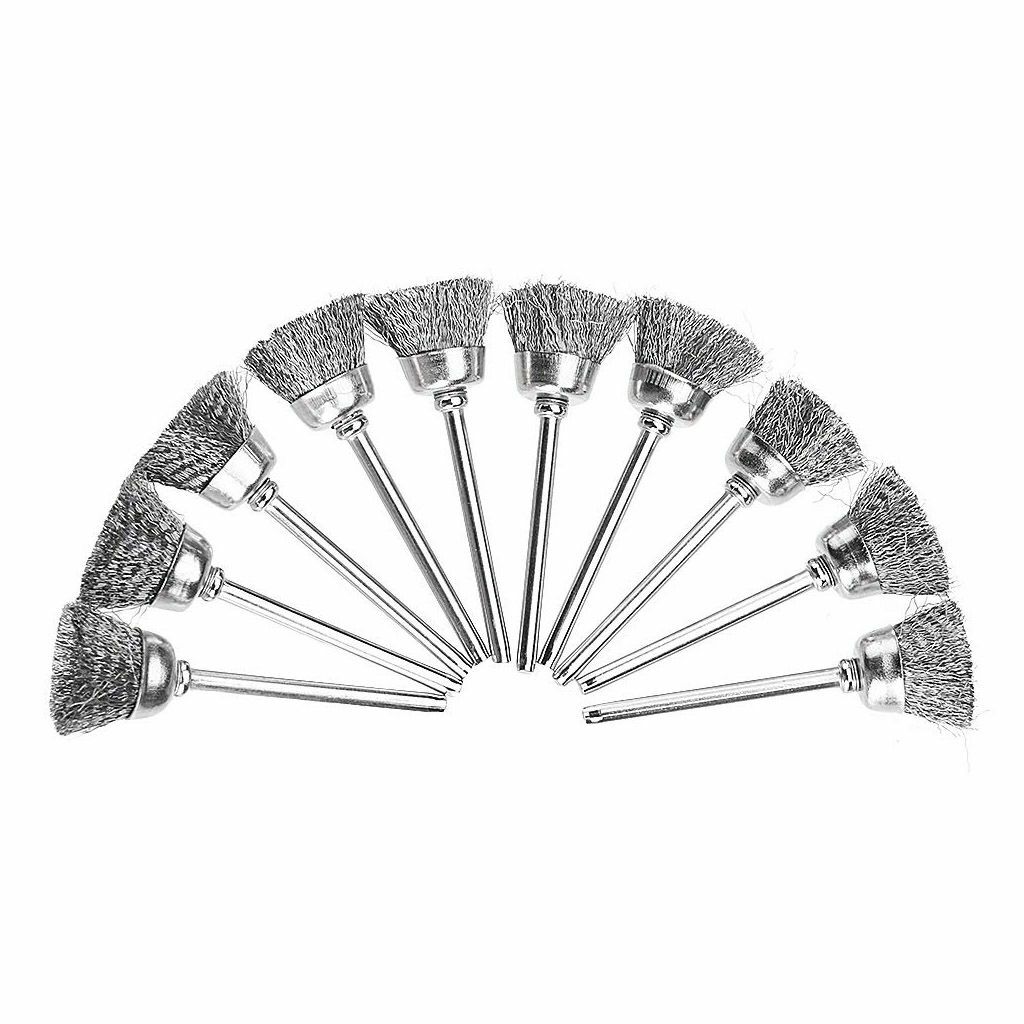 50X Stainless Steel Wire Brush Set For Dremel Rotary Tool die grinder flat wheel