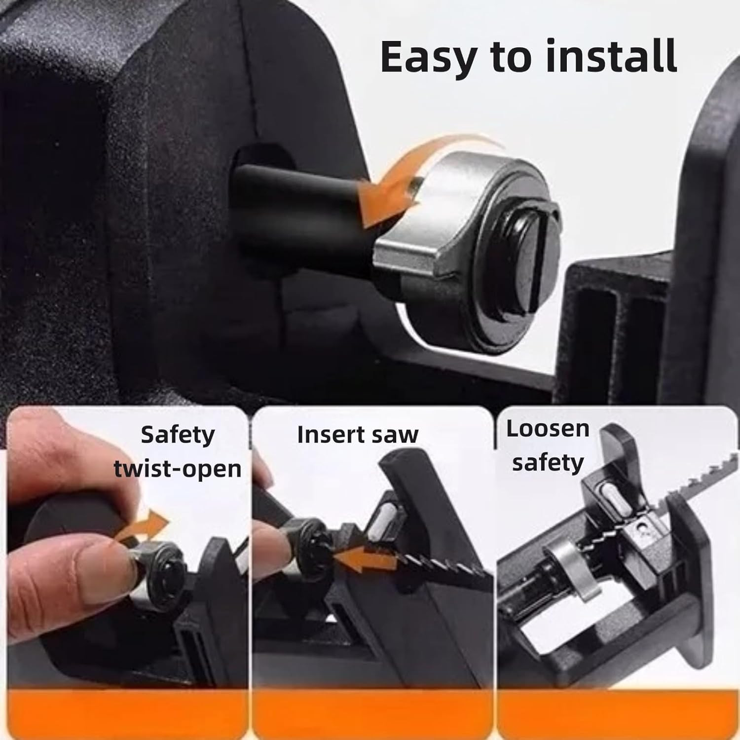 Electric Drill to Chainsaw Adapter Portable Reciprocating Saw Conversion Head fo