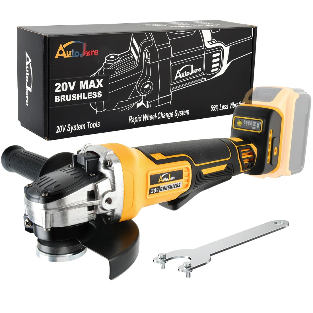 For Dewalt DCB206 125mm Brushless Cordless Angle Grinder 20V Cutting Tool