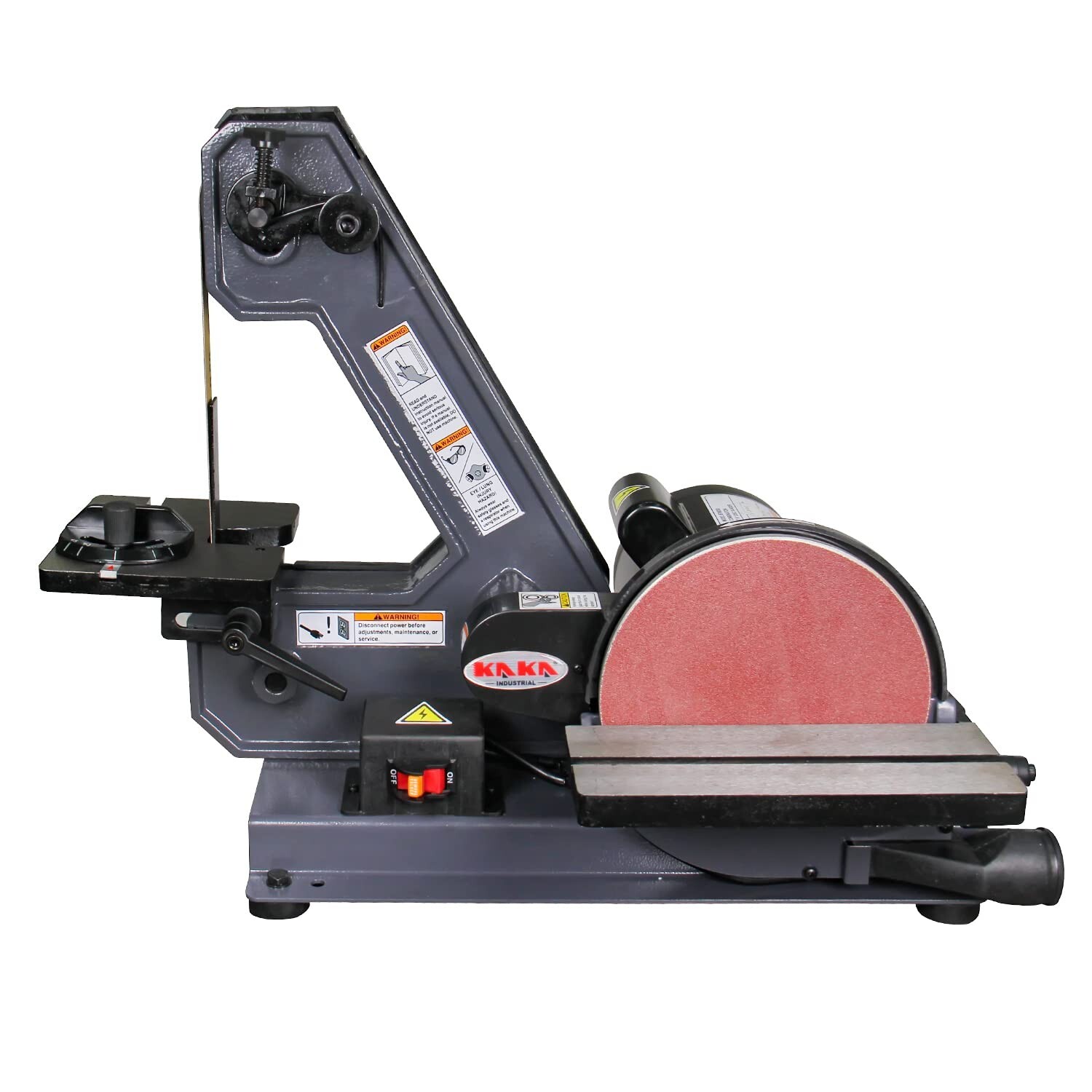 KAKA Benchtop Combination Disc Sander BTM-200，Woodworking polishing machine